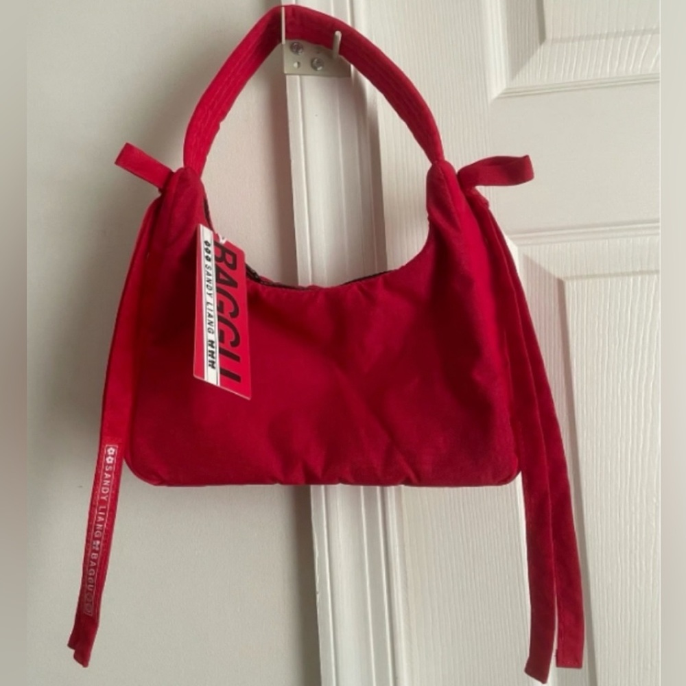 Baggu Sandy Liang Bow Bag Red Candy Apple Exclusive NWT Shoulder Purse